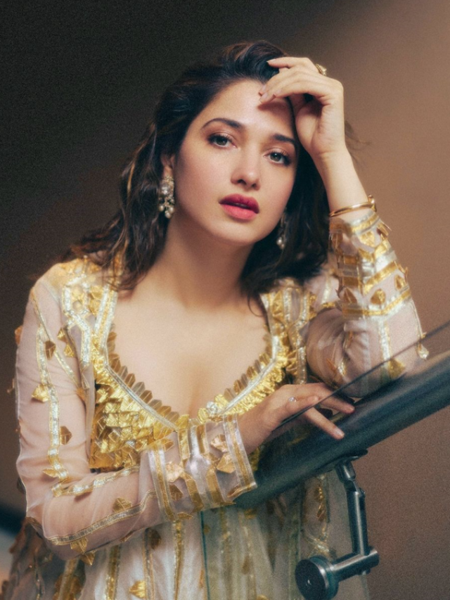 Tamannaah Bhatia Golden Glow Look