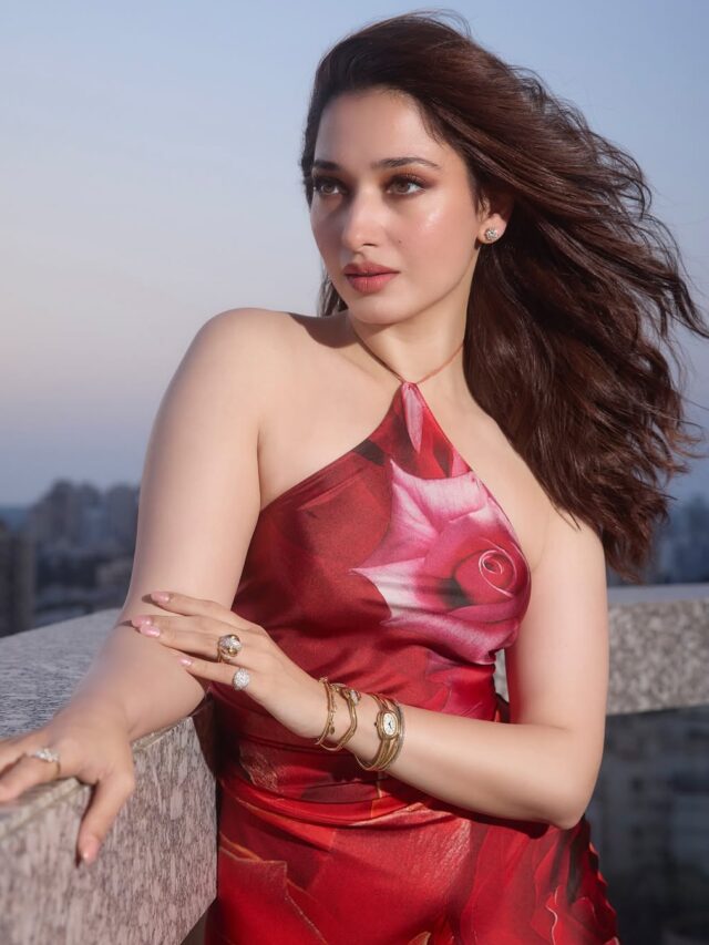 Tamannaah Bhatia In Red Rose Look