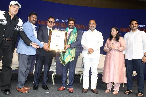 Photos : Nandamuri Balakrishna’s Grand World Book Records Felicitation