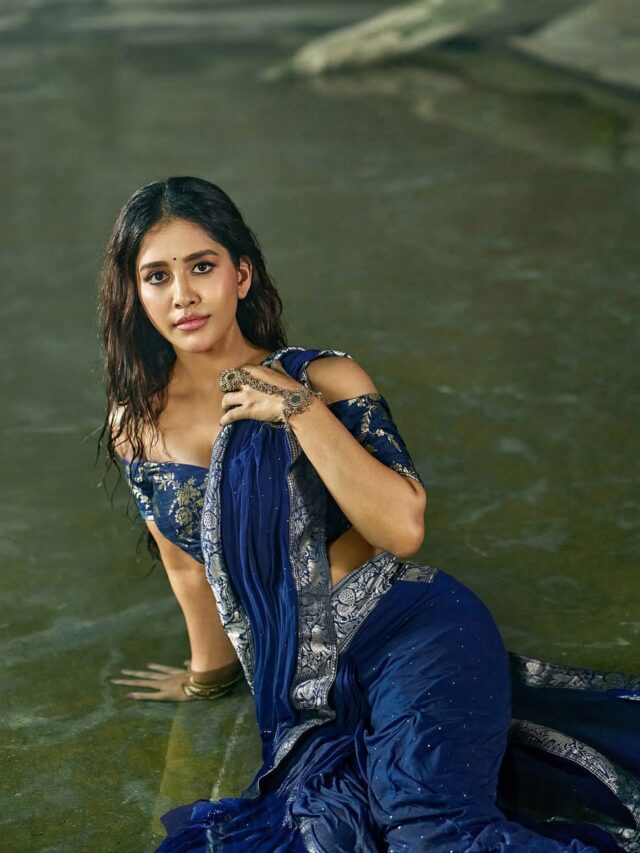 Nabha Natesh Monsoon Photoshoot With Blue