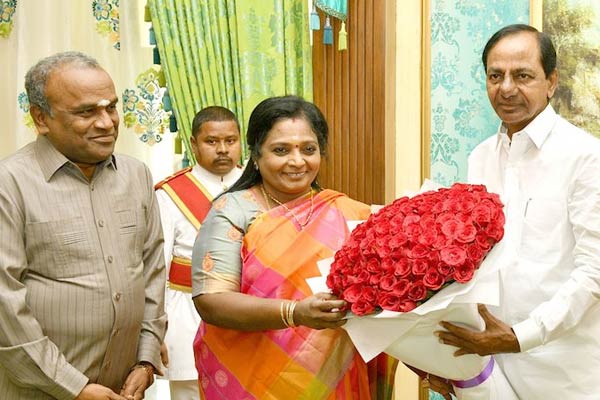 KCR meets Governor