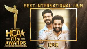 హాలీవుడ్ క్రిటిక్స్ అసోసియేషన్ అవార్డ్స్‌లో RRR హవా, రామ్ చరణ్ మెరుపులు