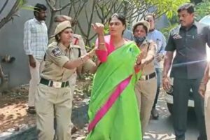 హైదరాబాద్ పోలీసుల్ని కొట్టిన షర్మిల, విజయమ్మ !