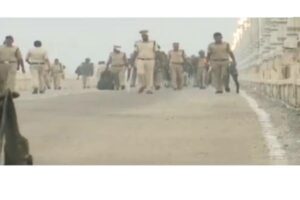 ఎన్ని తిప్పలో – నాగార్జున సాగర్ దగ్గర పోలీసుల హడావుడి !