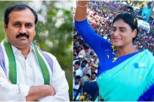షర్మిలకు తానే సజ్జల అన్నట్లుగా ఆళ్ల ఆర్కే బిల్డప్ !