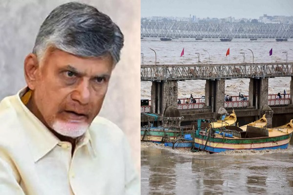 officers report to Chandrababu on Prakasam Barrage incident