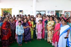 మంగళగిరి నియోజకవర్గంలో శ్రీమతి నారా బ్రాహ్మణి పర్యటన