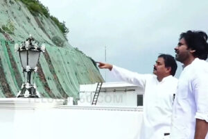 రిషికొండ ప్యాలెస్‌ను పరిశీలించిన పవన్ !