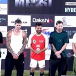 revanth reddy team won against Messi Team