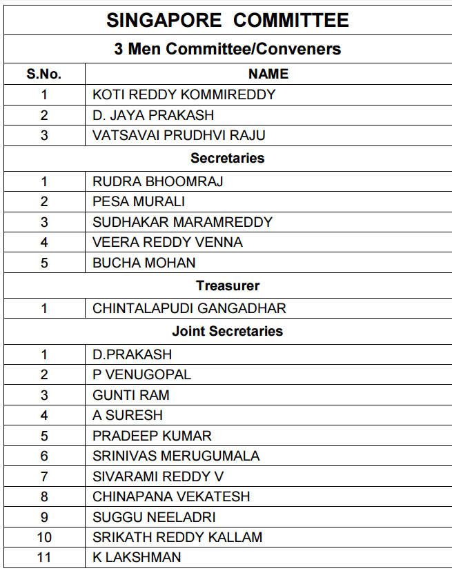 Singapore committee