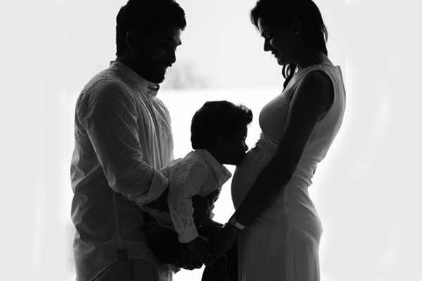 Look at this beautiful moment from the Allu Arjun family!