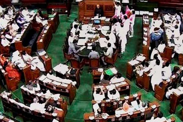 Lok Sabha adjourned over Andhra Pradesh