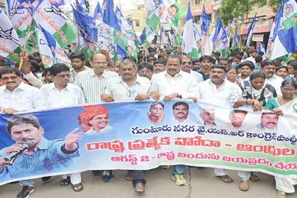 YSRCP shutdown in Andhra Pradesh near total to demand special status