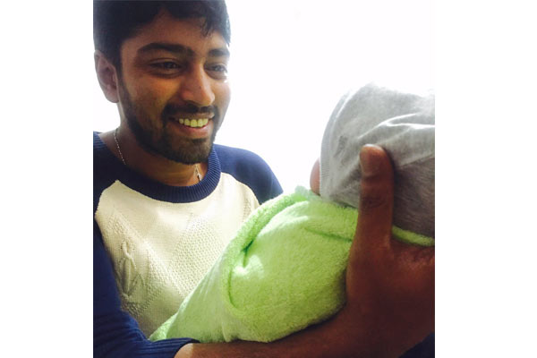 Allari Naresh with Baby Girl