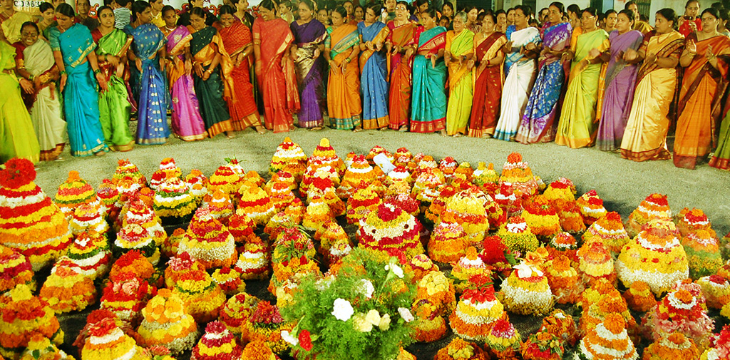 Telangana's floral festival off to colourful start