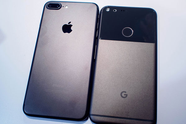 Google Pixel XL direct competition Apple iPhone 7, Google Pixel XL vs Apple iPhone 7