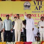 AP CM Chandrababu Naidu, VIT foundation stone, Amaravati, TDP, Vellore Institute of Technology, M. Venkaiah Naidu