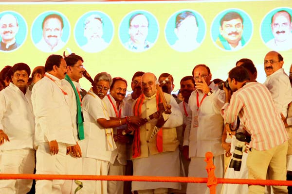 Kisan Rally- Raithu Maha Sabha in Tadepalligudem, Andhra Pradesh, Amit Shah, special status