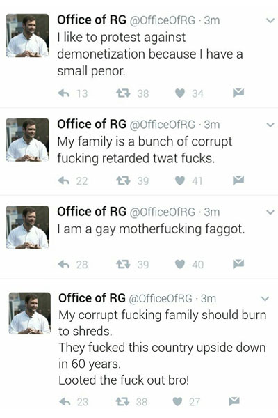 Rahul Gandhi Tweets