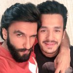 Akhil selfie with Ranveer Singh