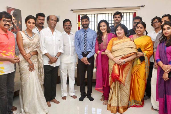 VIP 2 sequel, Dhanush vip 2 shoot started, Rajinikanth clap Dhanush vip 2,