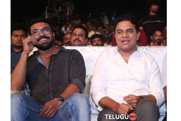 Ramcharan KTR at Dhruva Pre release event