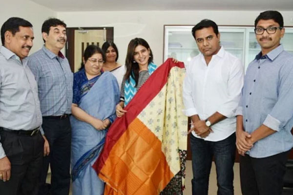 Uproar over naming Samantha as Telangana’s Brand Ambassador for Handlooms