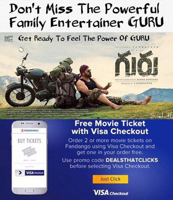 GURU Buy 2 tickets Pay 1 USA