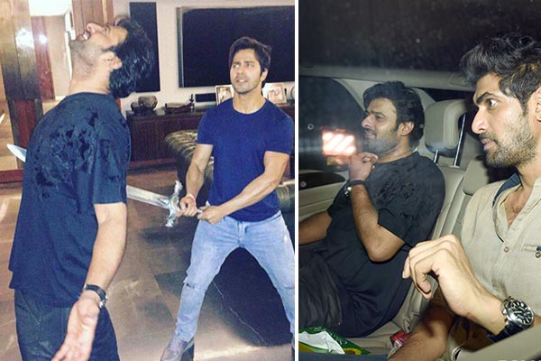 Prabhas and Rana party hard with Karan Johar