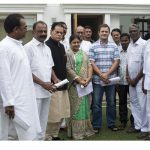 Aqua Food park farmers meet Rahul Gandhi, promised support