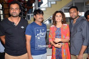 Anando Brahma team visits Devi theater