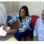 P V Sindhu takes charge as Deputy Collector