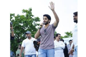 Yuddham Sharanam Team at Rajahmundry GIET College