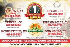 “Nawabi Hyderabad House Biryani Celebrates Anniversaries”