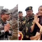 Sitharaman teaches 'namaste' to Chinese troops