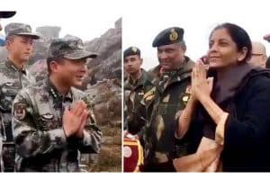 Sitharaman teaches ‘namaste’ to Chinese troops