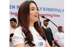 Tamannah at Pink Ribbon Walk