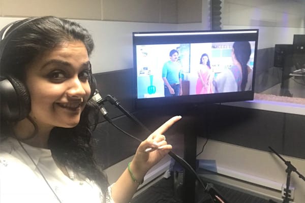 Keerthy Suresh Dubbing for the first time in Telugu PSPK25