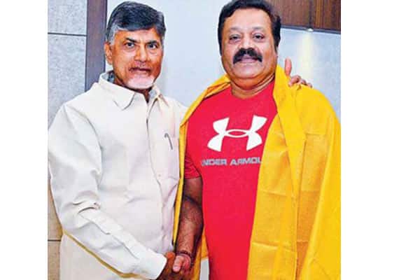 Malayalam actor and BJP MP Suresh Gopi meets Chandrababu