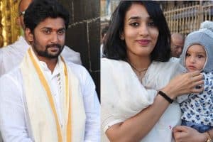 Nani visits Tirupati with family