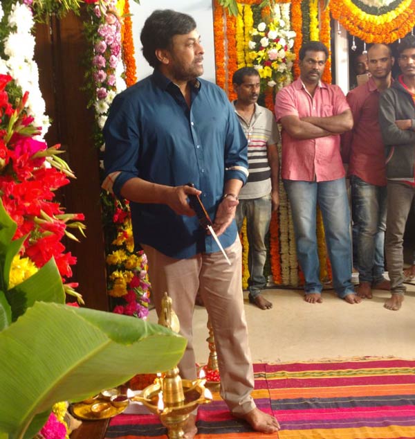 Chiranjeevi gives first clap for son-in-law Kalyan Kannuganti 's debut