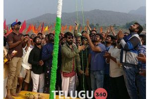Flag Hoist at Rangasthalam Set