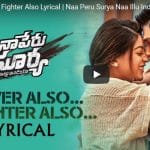 Lover Also Fighter also song from naa peru surya