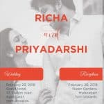 Priya Darshi Wedding Updates!