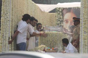 Legendary Actress Sridevi Images before her cremation