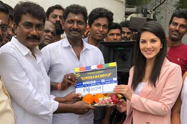 Sunny Leone's periodic epic Veeramadevi starts rolling