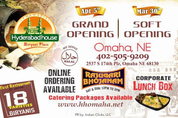 Pamper your taste buds @ Nawabi Hyderabad House - OMAHA, NE