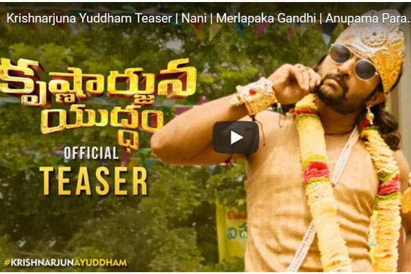 Krishnarjuna Yuddham Teaser