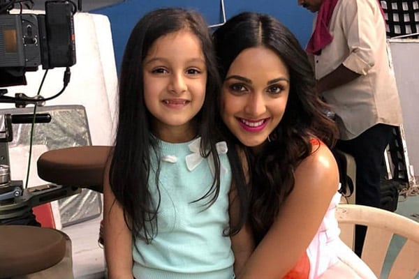 Mahesh's daughter Sitara with Kiara Advani