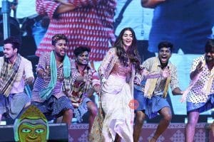 Pooja Hegde at Rangasthalam Pre release Event